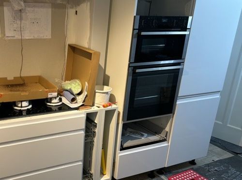 Kitchen cabinets installed